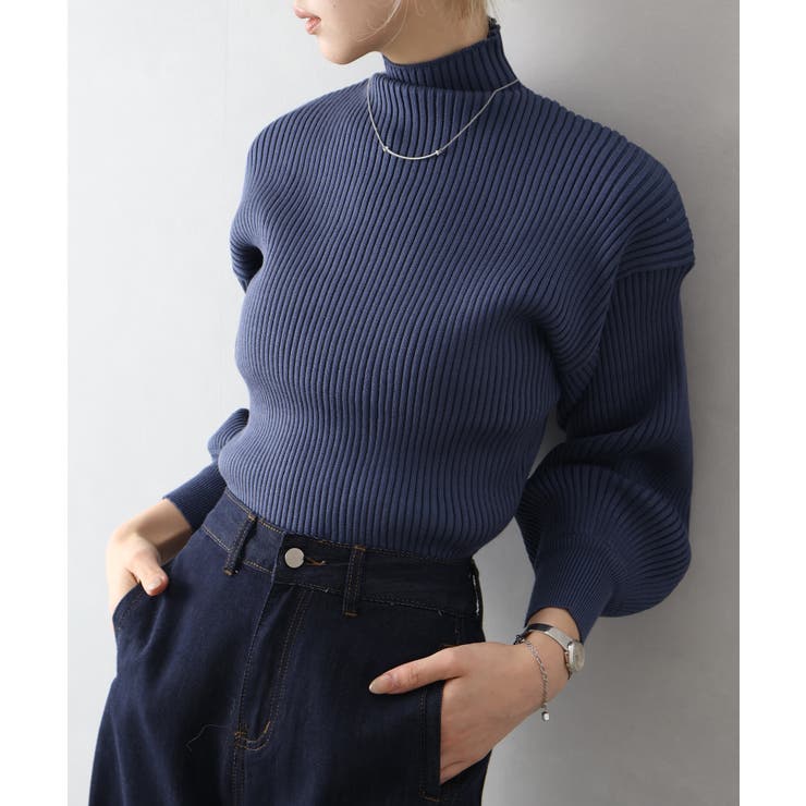 ボリューム袖ボトルネックニット | SpRay | 詳細画像52 