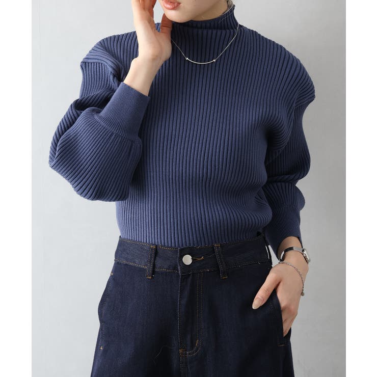 ボリューム袖ボトルネックニット | SpRay | 詳細画像54 