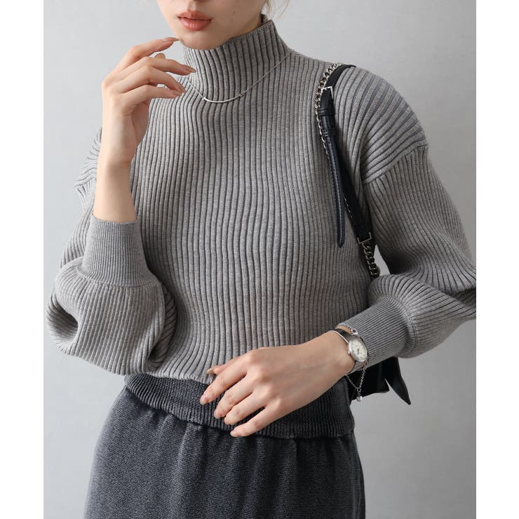 ボリューム袖ボトルネックニット | SpRay | 詳細画像57 