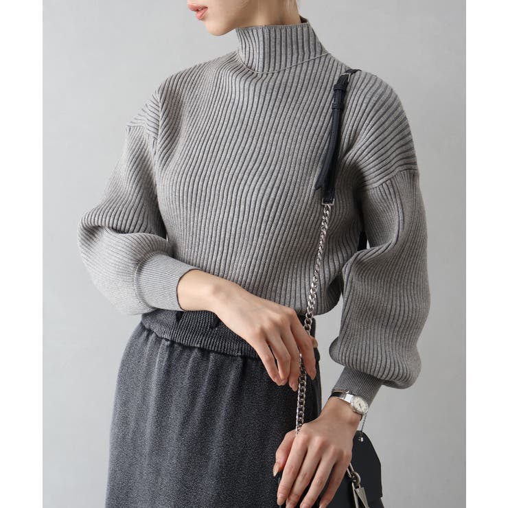 ボリューム袖ボトルネックニット | SpRay | 詳細画像60 