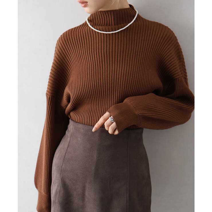 ボリューム袖ボトルネックニット | SpRay | 詳細画像6 