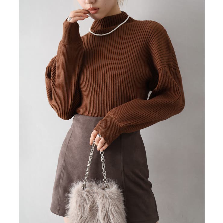 ボリューム袖ボトルネックニット | SpRay | 詳細画像7 