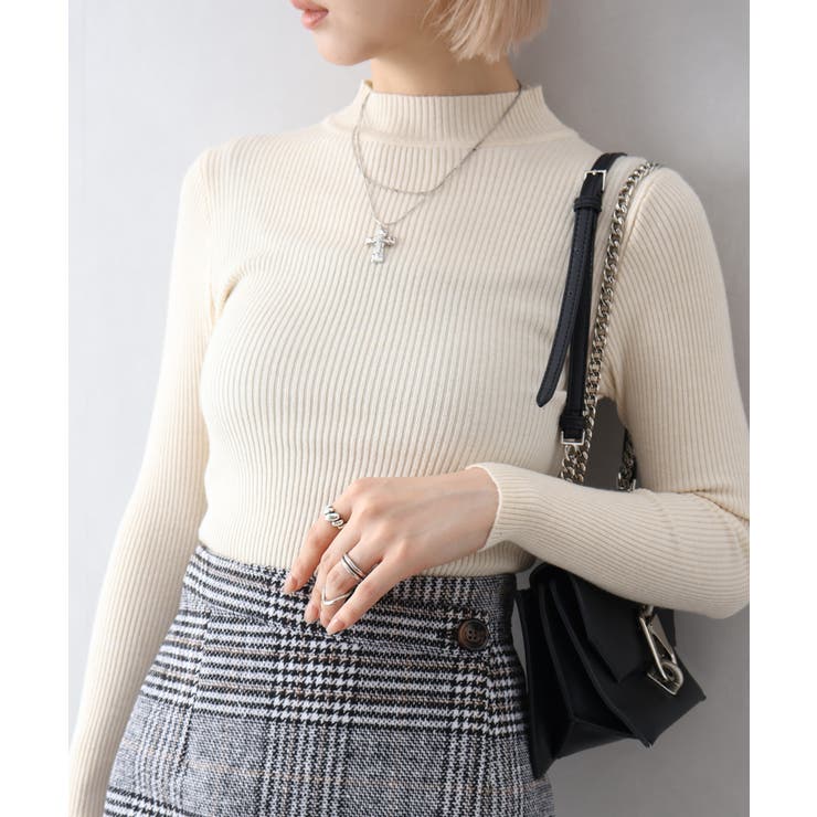 リブプチハイネックニット | SpRay | 詳細画像24 