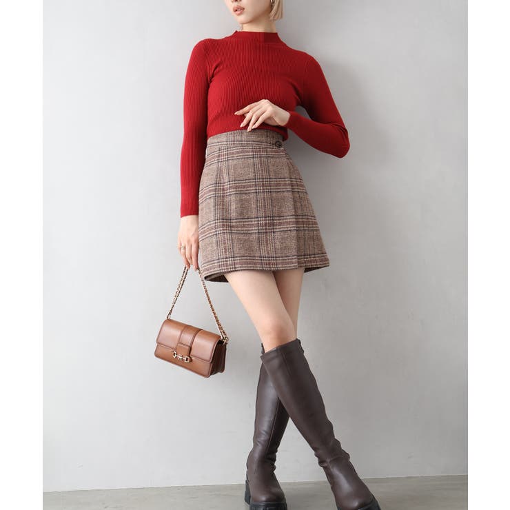 リブプチハイネックニット | SpRay | 詳細画像4 