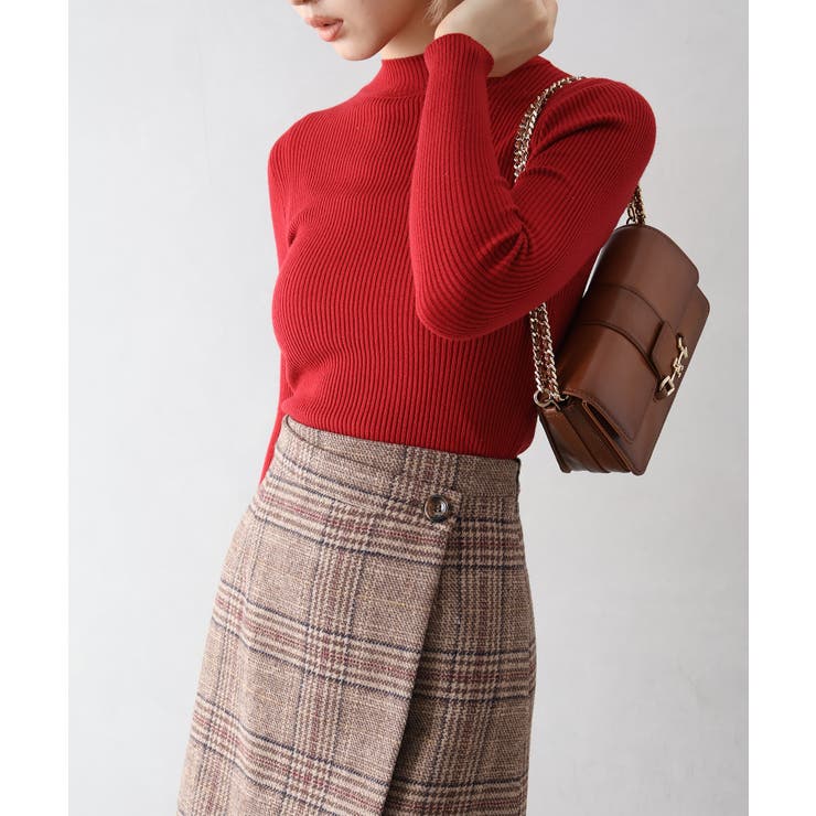 リブプチハイネックニット | SpRay | 詳細画像6 