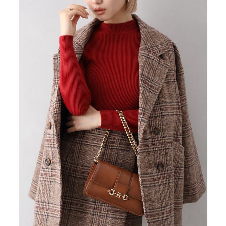 リブプチハイネックニット | SpRay | 詳細画像8 