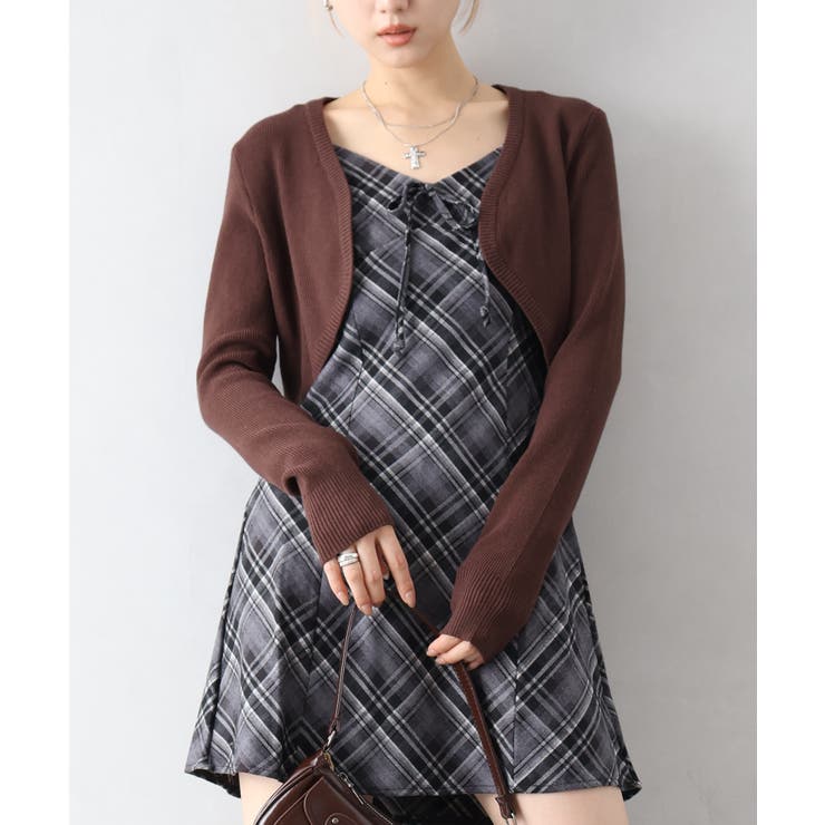 ダークブラウン | ニットボレロ | SpRay