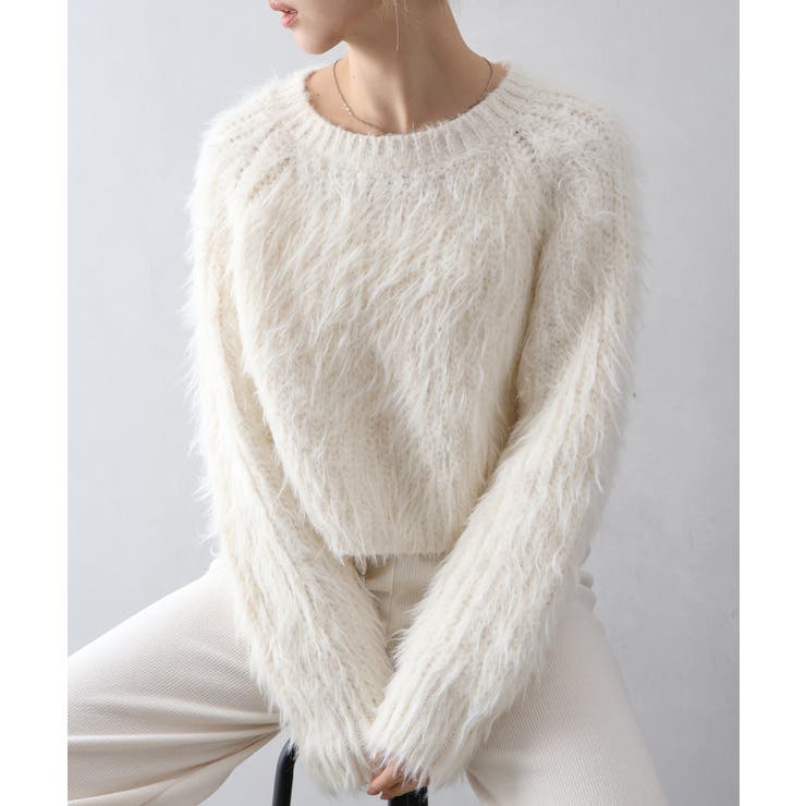 アイボリー | フェザーヤーンニット | SpRay