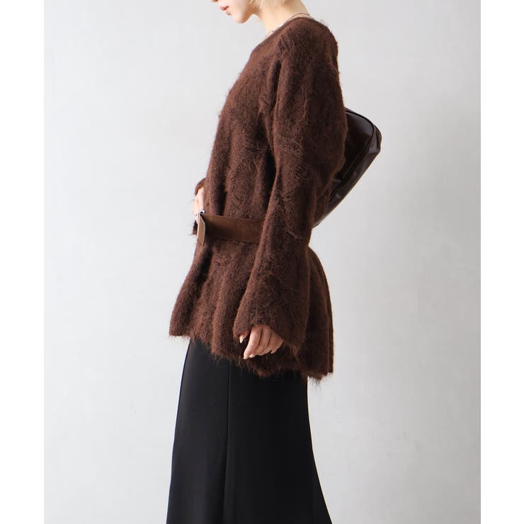 ベルト付フェザーＢＩＧニット | SpRay | 詳細画像12 