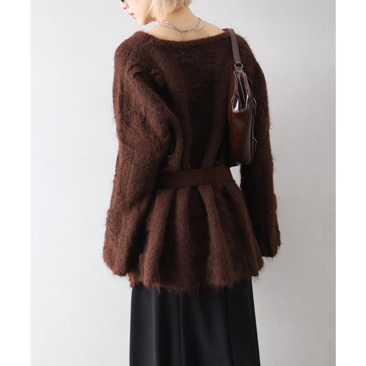 ベルト付フェザーＢＩＧニット | SpRay | 詳細画像13 