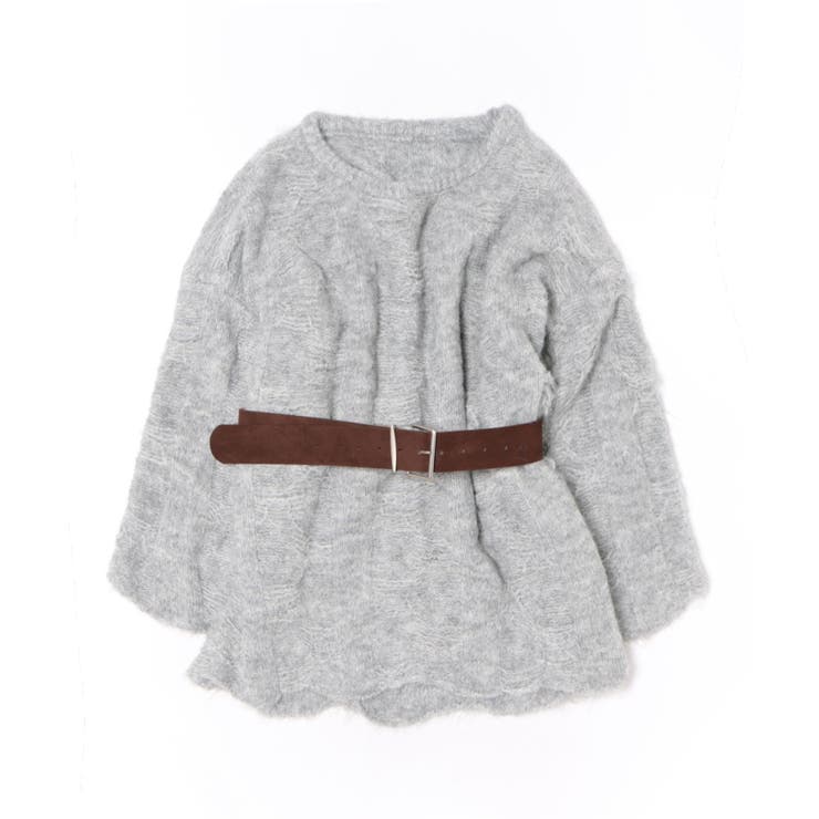 ベルト付フェザーＢＩＧニット | SpRay | 詳細画像23 