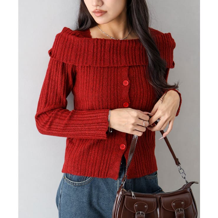 ボルドー | オフタートルニット | SpRay