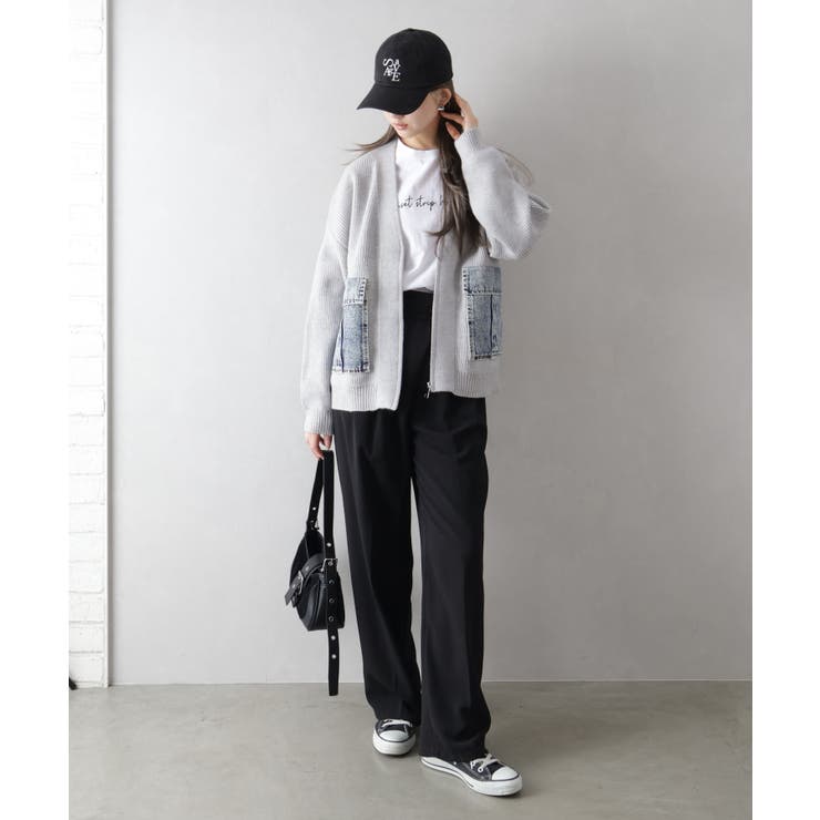 デニムポケットZIPカーディガン | SpRay | 詳細画像36 