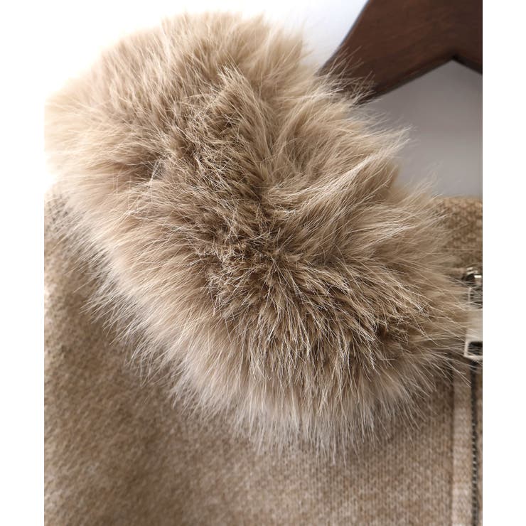 ファー付ニットロングジップパーカー | SpRay | 詳細画像40 