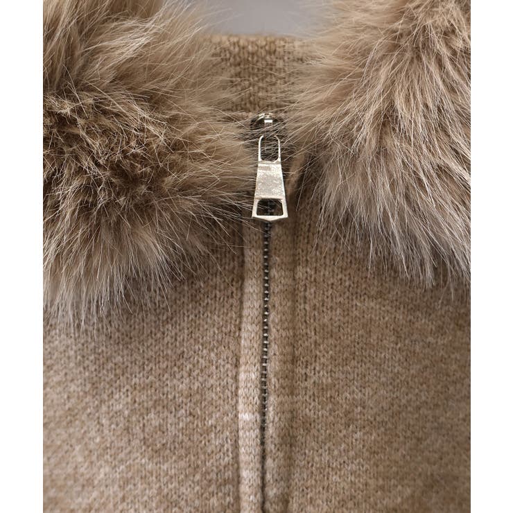 ファー付ニットロングジップパーカー | SpRay | 詳細画像41 