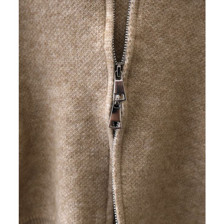 ファー付ニットロングジップパーカー | SpRay | 詳細画像44 