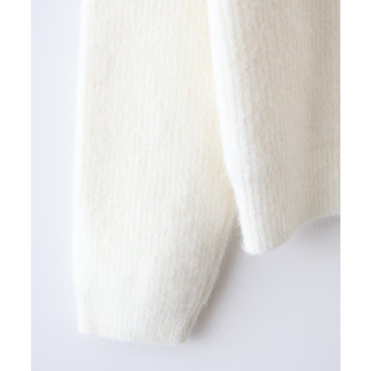 デニム衿ジップニットカーディガン | SpRay | 詳細画像14 