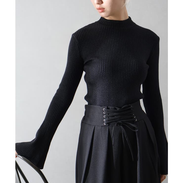 ラメフレアスリーブハイネックニット | SpRay | 詳細画像12 