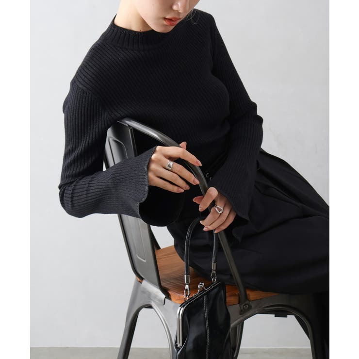 ラメフレアスリーブハイネックニット | SpRay | 詳細画像15 