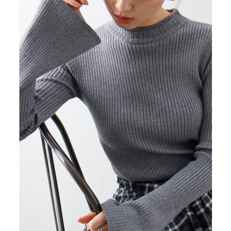 ラメフレアスリーブハイネックニット | SpRay | 詳細画像20 