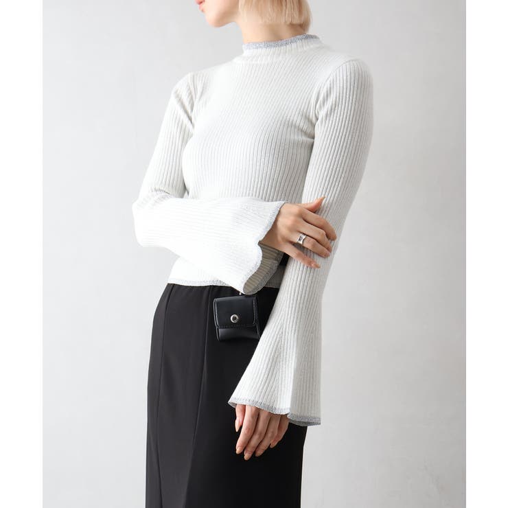 ラメフレアスリーブハイネックニット | SpRay | 詳細画像5 