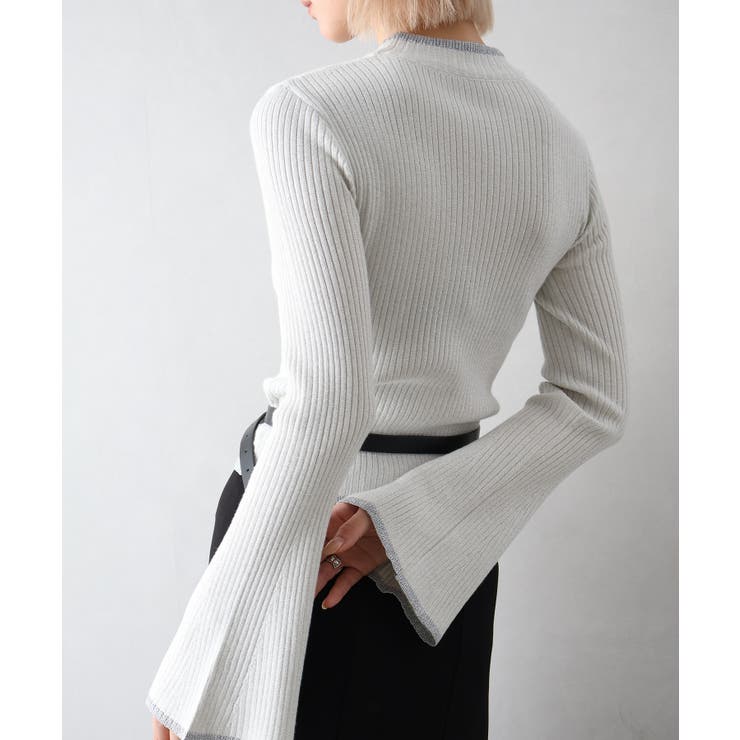 ラメフレアスリーブハイネックニット | SpRay | 詳細画像7 