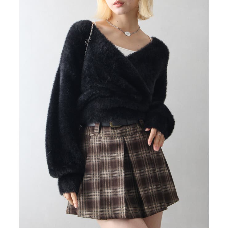 フェザーカシュクールニット | SpRay | 詳細画像9 