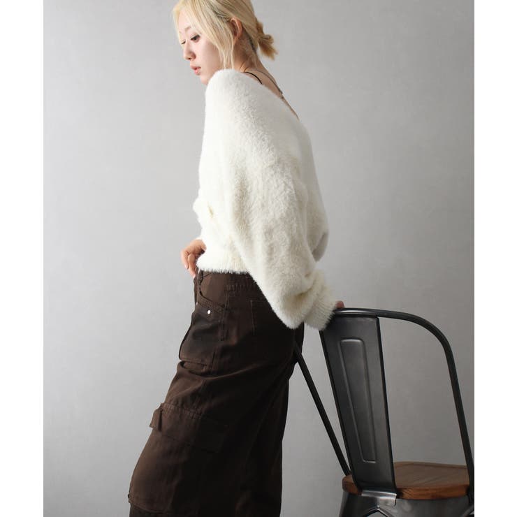 フェザーカシュクールニット | SpRay | 詳細画像15 