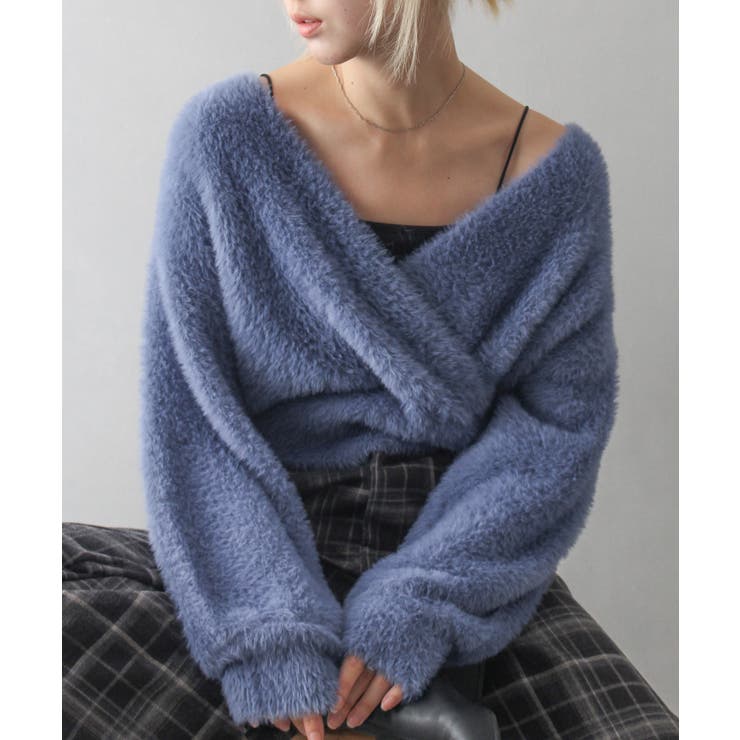 フェザーカシュクールニット | SpRay | 詳細画像2 