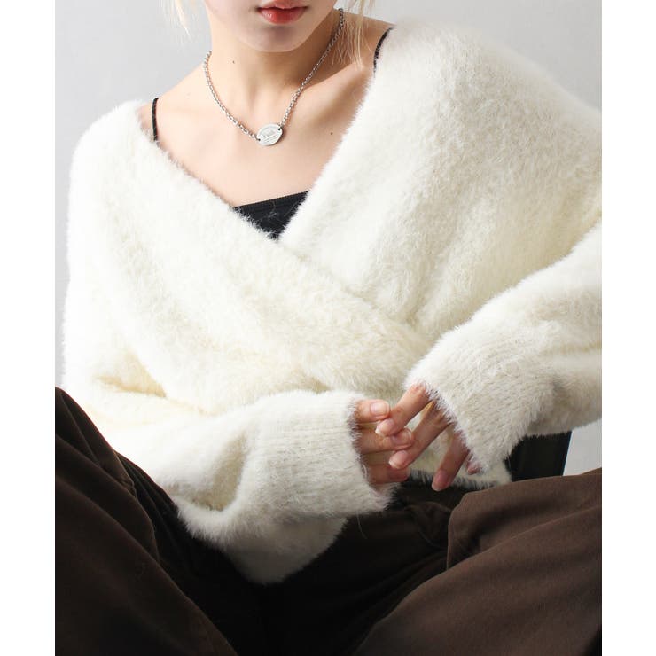 フェザーカシュクールニット | SpRay | 詳細画像21 