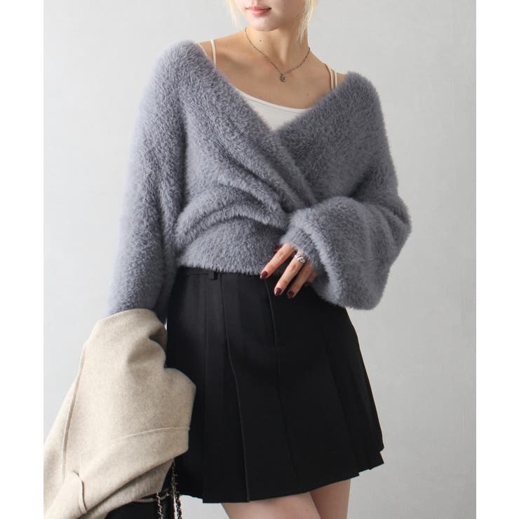 フェザーカシュクールニット | SpRay | 詳細画像22 