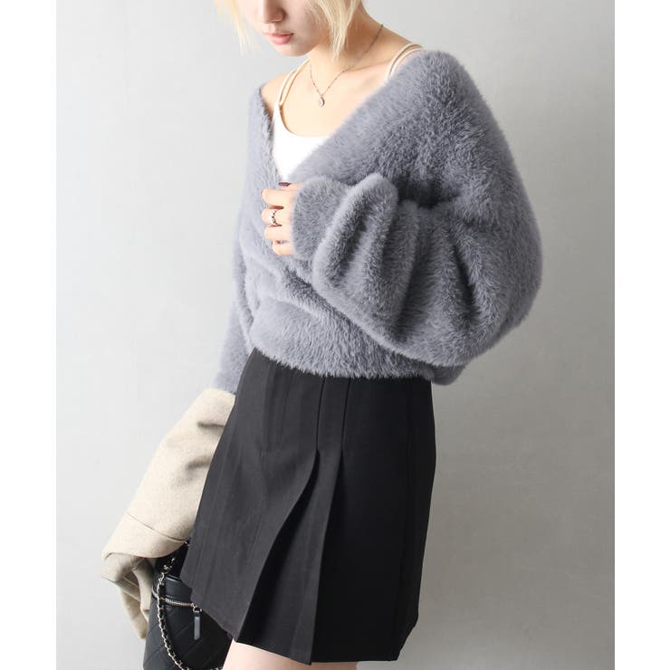 フェザーカシュクールニット | SpRay | 詳細画像23 