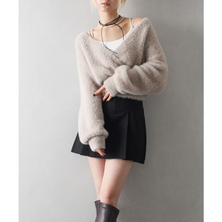 フェザーカシュクールニット | SpRay | 詳細画像27 