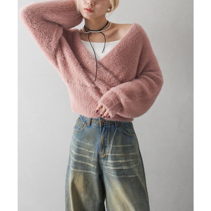 フェザーカシュクールニット | SpRay | 詳細画像37 