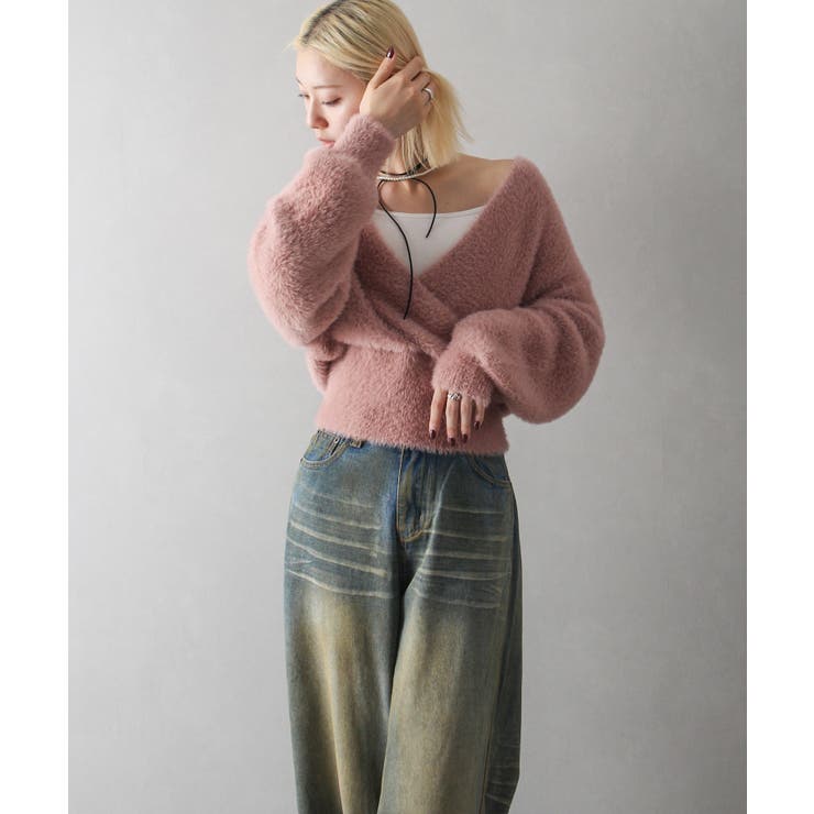 フェザーカシュクールニット | SpRay | 詳細画像39 