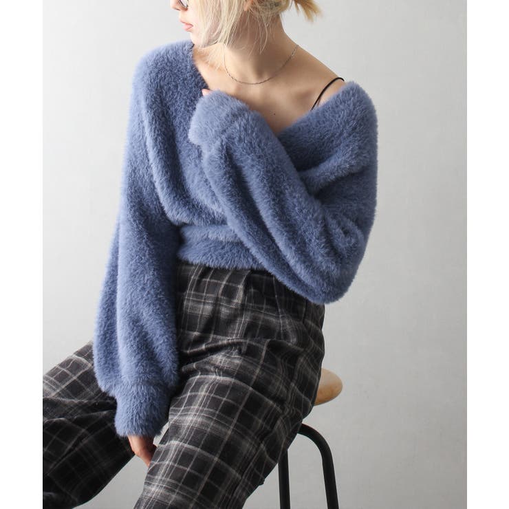 フェザーカシュクールニット | SpRay | 詳細画像6 