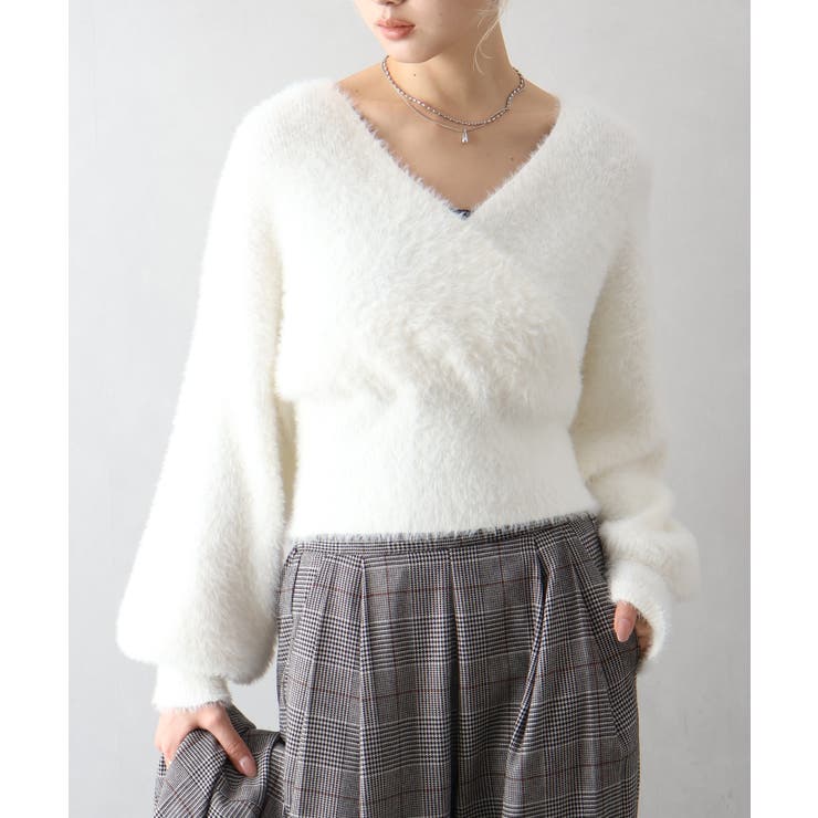 フェザーカシュクールニット | SpRay | 詳細画像58 