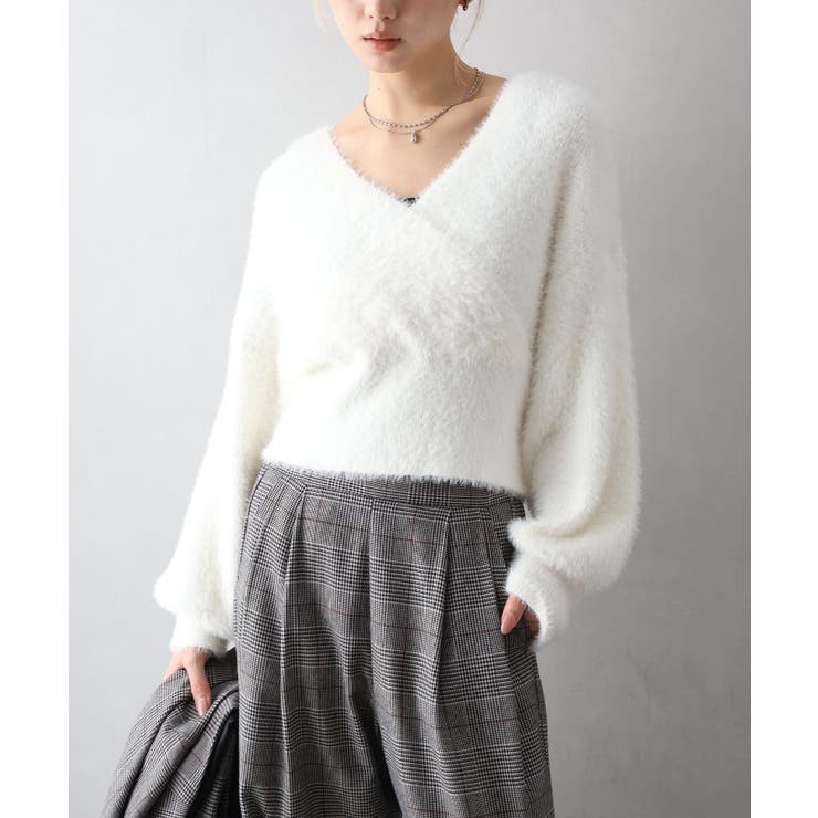 フェザーカシュクールニット | SpRay | 詳細画像59 