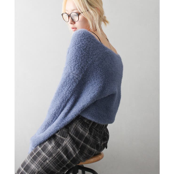 フェザーカシュクールニット | SpRay | 詳細画像7 