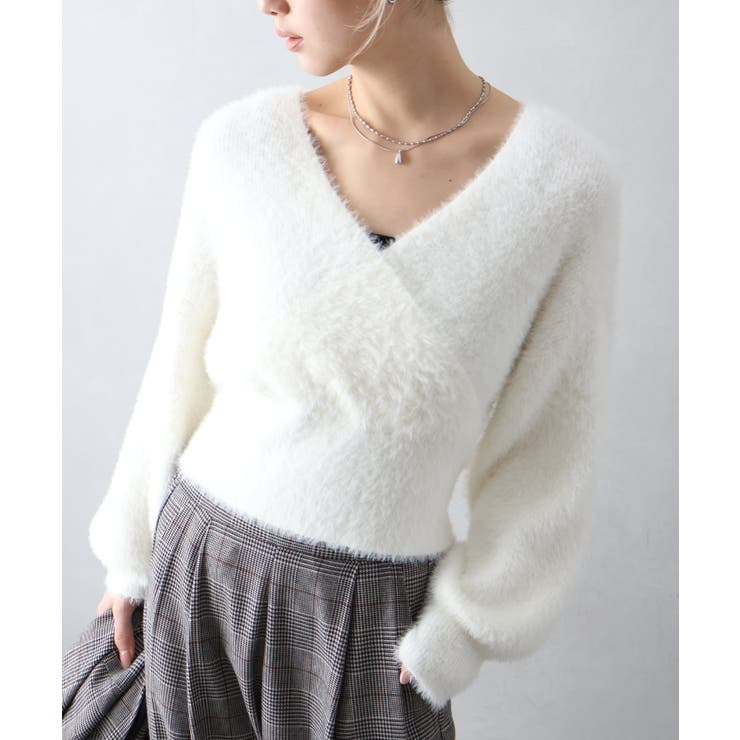 フェザーカシュクールニット | SpRay | 詳細画像63 