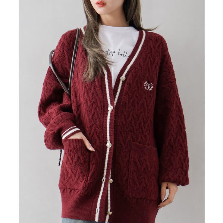 ケーブルラインカーディガン | SpRay | 詳細画像6 