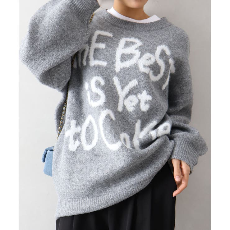 フェザーロゴBIGニット[品番：SPRW0010864]｜SpRay（スプレイ