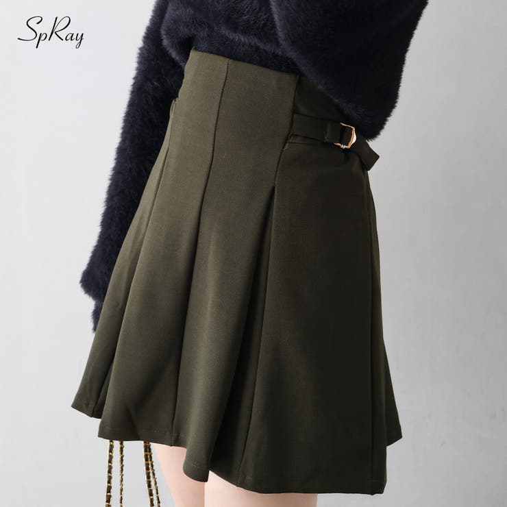 サイドベルトハイウエストミニスカート | SpRay | 詳細画像1 