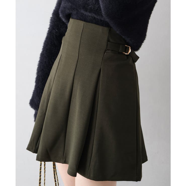 サイドベルトハイウエストミニスカート | SpRay | 詳細画像2 