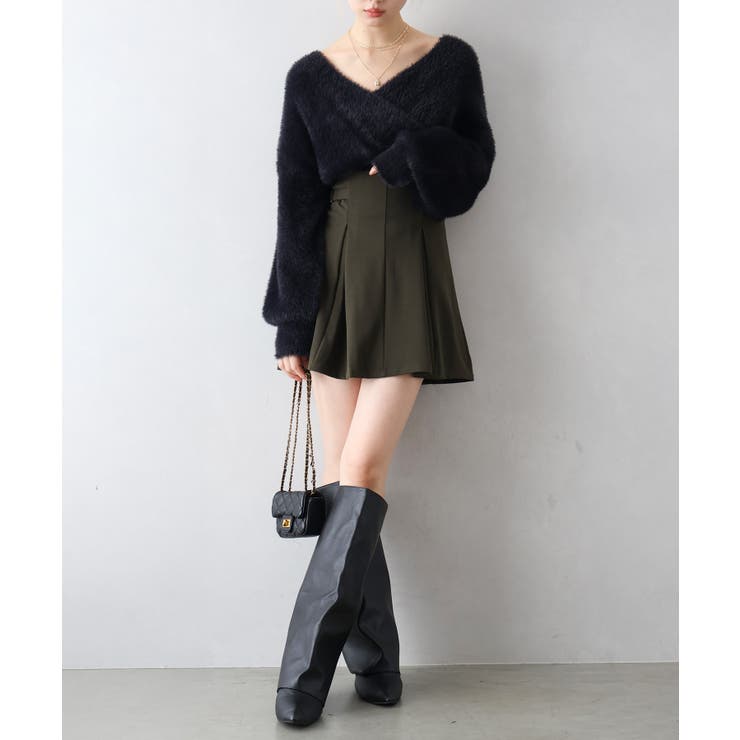 サイドベルトハイウエストミニスカート | SpRay | 詳細画像3 