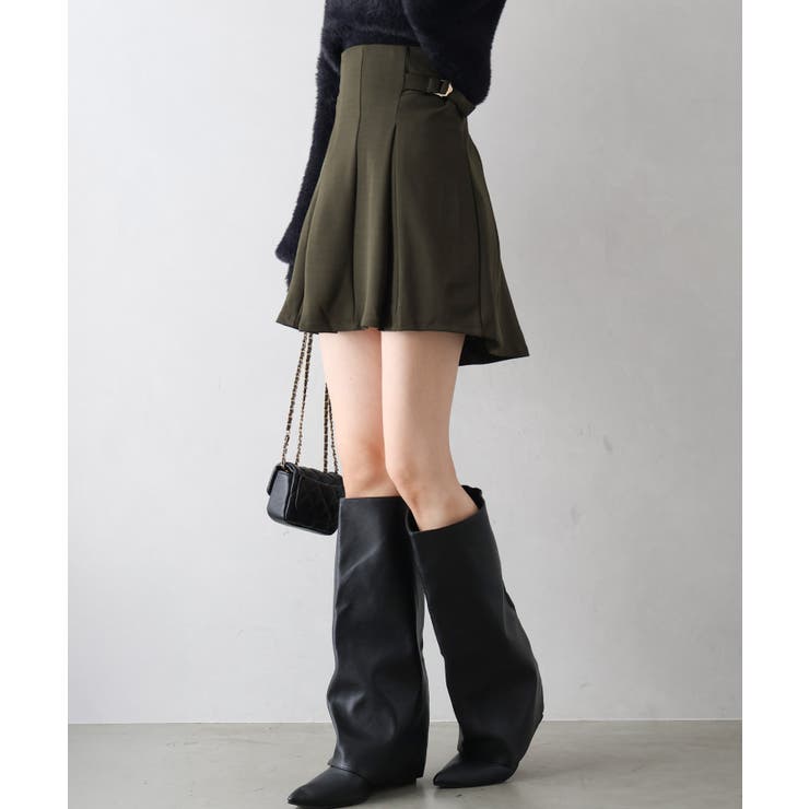 サイドベルトハイウエストミニスカート | SpRay | 詳細画像4 