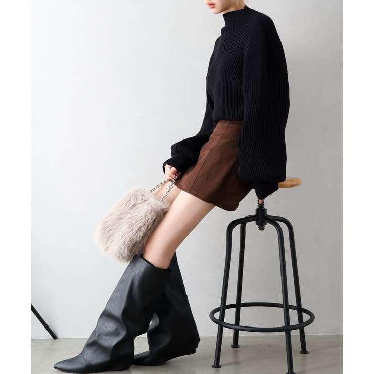 スエードポンチスカートパンツ | SpRay | 詳細画像10 