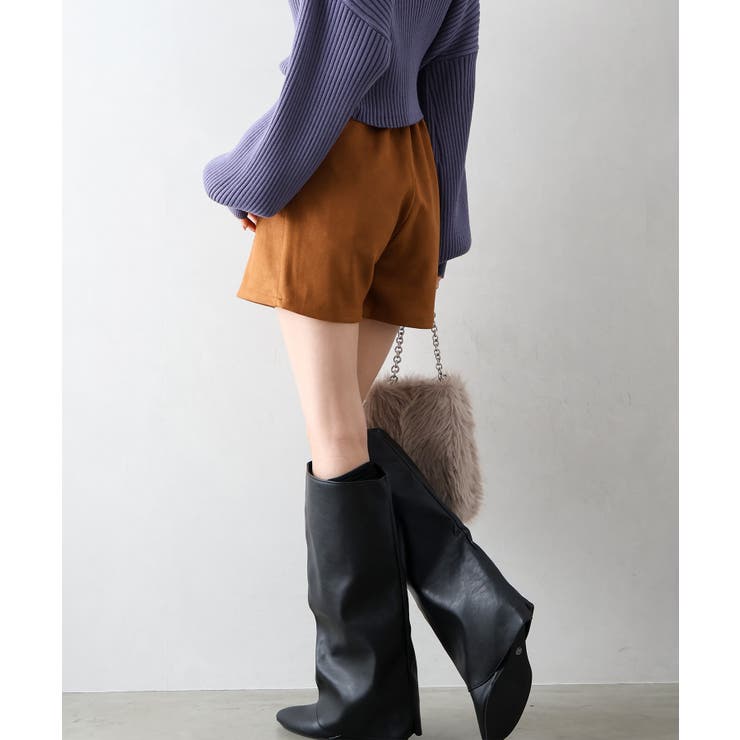 スエードポンチスカートパンツ | SpRay | 詳細画像6 