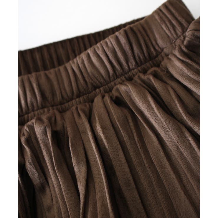 ベロアプリーツティアードロングスカート | SpRay | 詳細画像25 