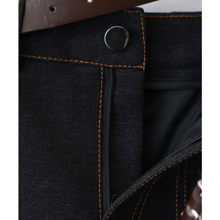 ベルト付きステッチプリーツミニスカート | SpRay | 詳細画像17 